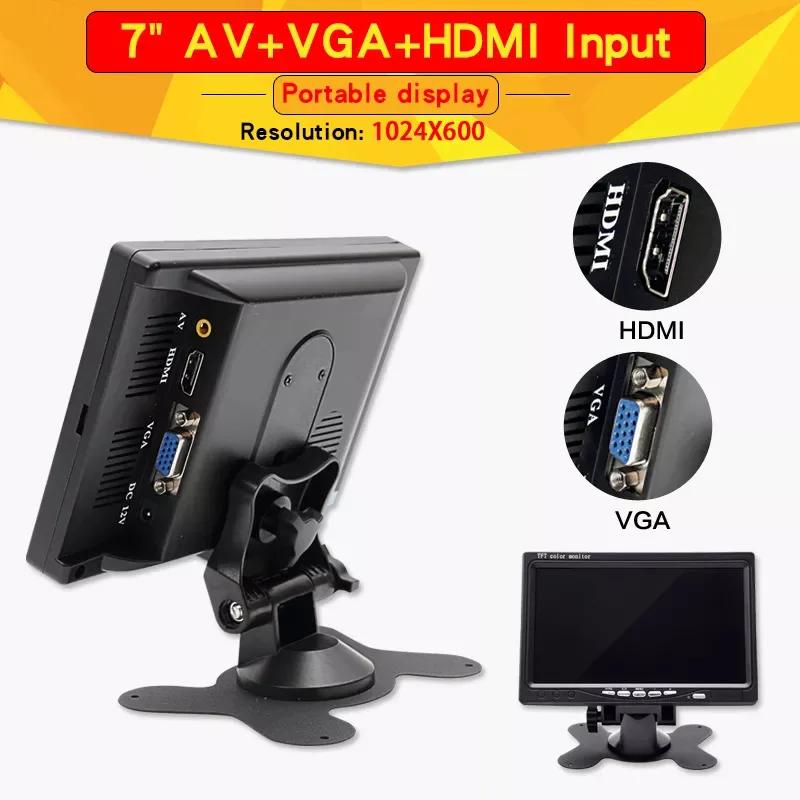 Ͼ Ʈ Ȯ AV ī޶ , HDMI ȣȯ VGA D-SUB, 7 ġ ޴ ÷, 1024x600 IPS ũ, ǰ